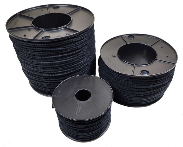 Black Polycord 3.5mm-100mts - Theatrical Supplies of Australia